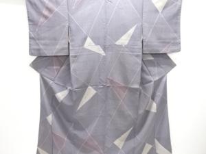 大正ロマン　抽象模様織り出しお召着物